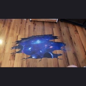 Crack wall paper sticker removable